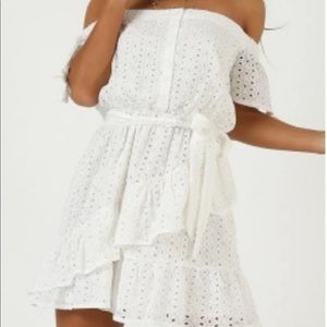 LOOK WHAT YOU STARTED DRESS IN WHITE